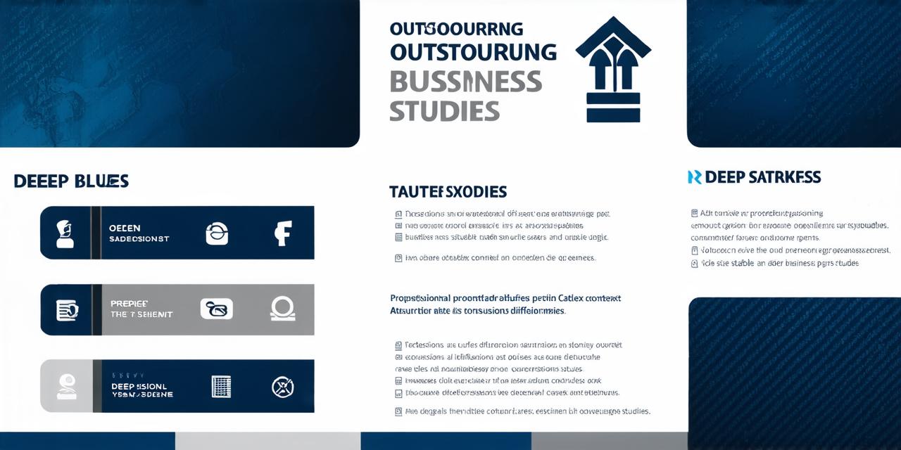 What does outsourcing mean in the context of A-level business studies?